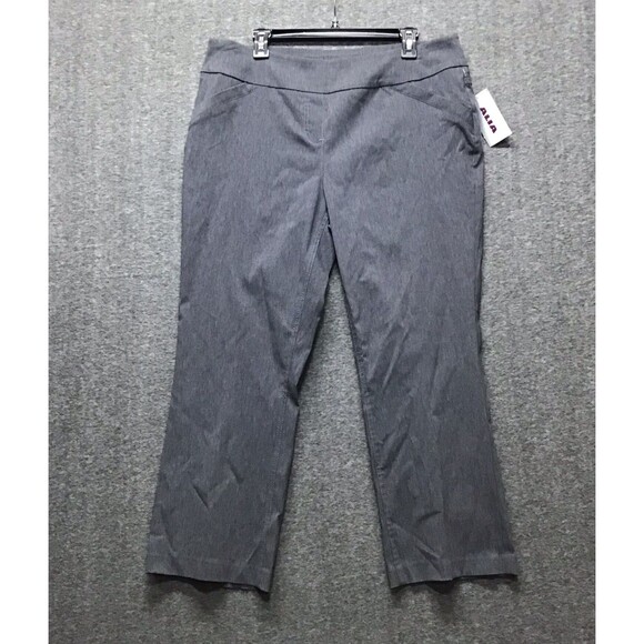 Alia Pants - Alia Petite Womens Dress Pants 16P Heather Gray Pull On Hight Rise NEW